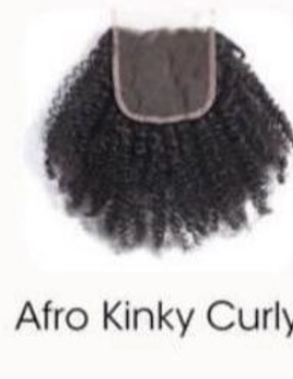 Afro Kinky Curly Lace Closure Human Hair Piece | 4C Natural Texture Finish