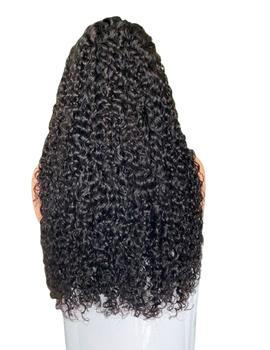 Deep Curly Human Hair Wig - Long Length Full Density