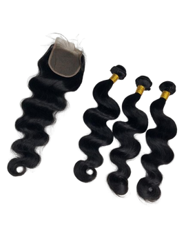 Seamless Body Wave Install: 3 Bundles & Matching Lace Closure