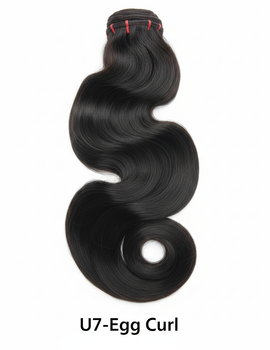 U7-Egg Curl Virgin Human Hair Bundle Weave