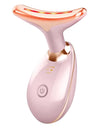 Beauty Facial Massager, 7 Color Wavy Acne Beauty Microcurrent Facial Device Skin Firming for Face Neck Beauty Device,