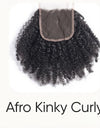 Afro Kinky Curly Lace Closure Human Hair Piece | 4C Natural Texture Finish