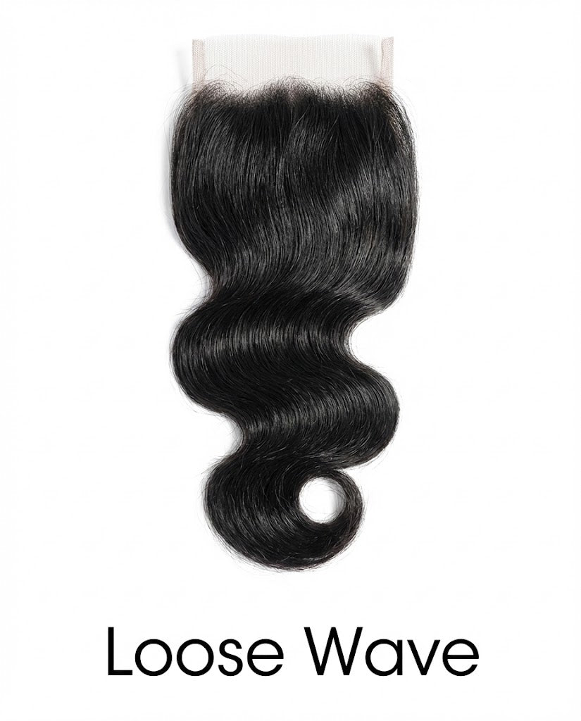 Loose Wave Lace Closure Human Hair Piece