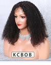 KC Kinky Bob Curly Lace Front Wig | Premium Human Hair Wigs for Women