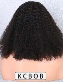 KC Kinky Bob Curly Lace Front Wig | Premium Human Hair Wigs for Women