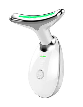 Beauty Facial Massager, 7 Color Wavy Acne Beauty Microcurrent Facial Device Skin Firming for Face Neck Beauty Device,