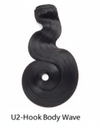 U2-Hook Body Wave Black Human Hair Weave