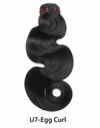 U7-Egg Curl Virgin Human Hair Bundle Weave