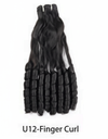U12 Finger Curl Deep Wave Virgin Hair Bundle