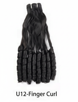U12 Finger Curl Deep Wave Virgin Hair Bundle